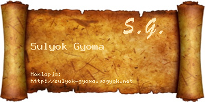 Sulyok Gyoma névjegykártya